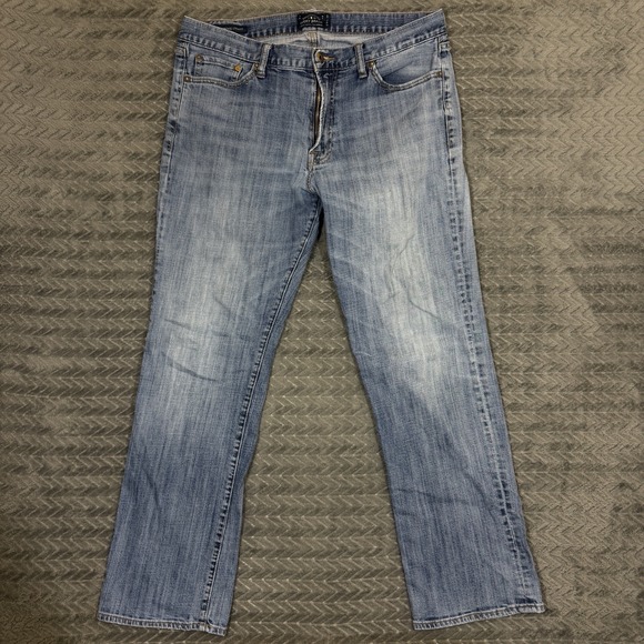 Lucky Brand Other - Lucky Brand 361 Straight Jeans Men 36x34/Fit 36x32 Medium Wash Faded Distressed
